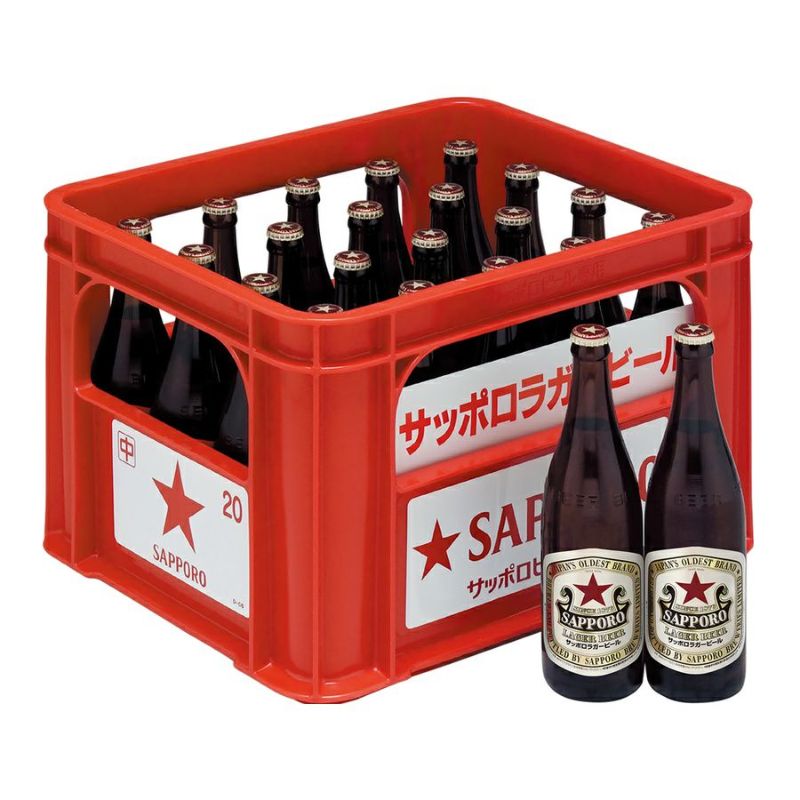 サッポロ ラガー 500ml中瓶 20本入/ケース | お酒の総合専門店【LIQUOR DEPOT（リカーデポ）】《公式》