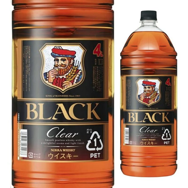 ブラックニッカクリア ペットボトル 4L | お酒の総合専門店【LIQUOR DEPOT（リカーデポ）】《公式》