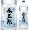 甲類焼酎　25°　呑五郎　ペットボトル　4L