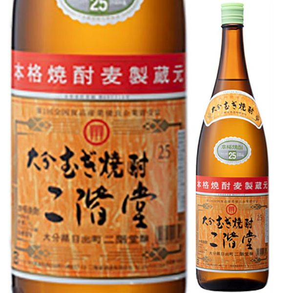 二階堂酒造　麦焼酎　25°　二階堂　1.8L