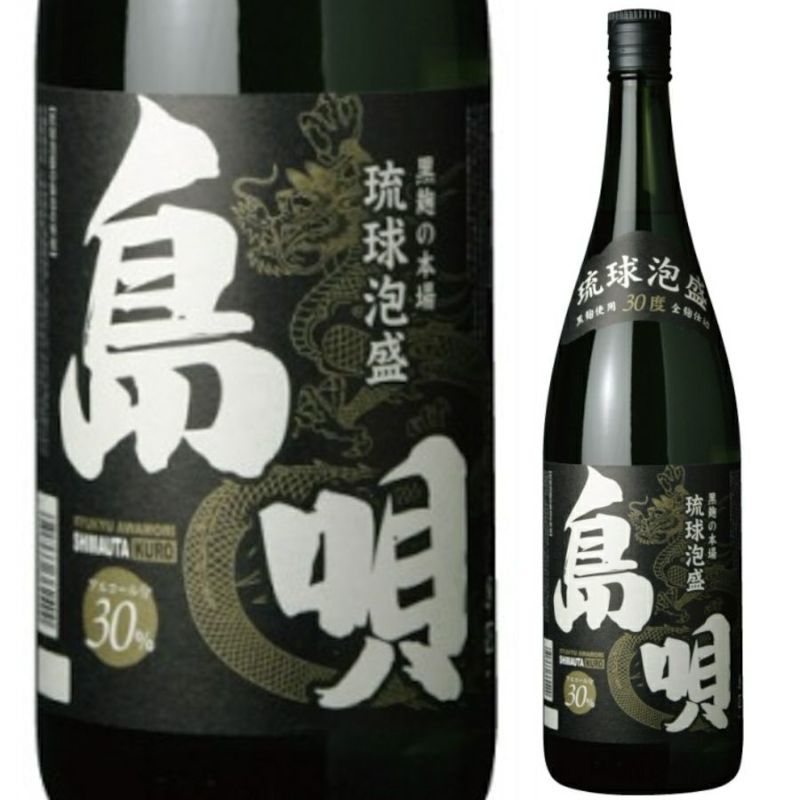 まさひろ酒造　泡盛　30°　島唄　黒　1.8L