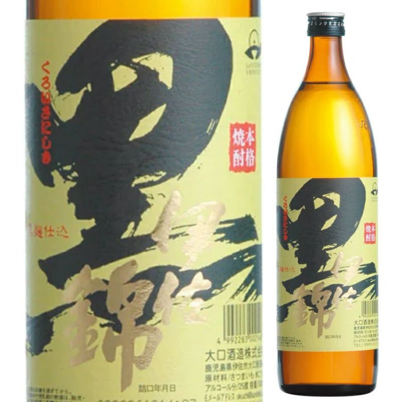 大口酒造　芋焼酎　25°　黒伊佐錦　900ml