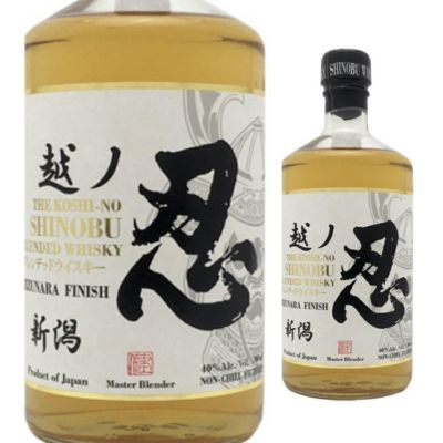 新潟麦酒 忍蒸留所 越ノ忍 ブレンデッドウイスキー 白 700ml