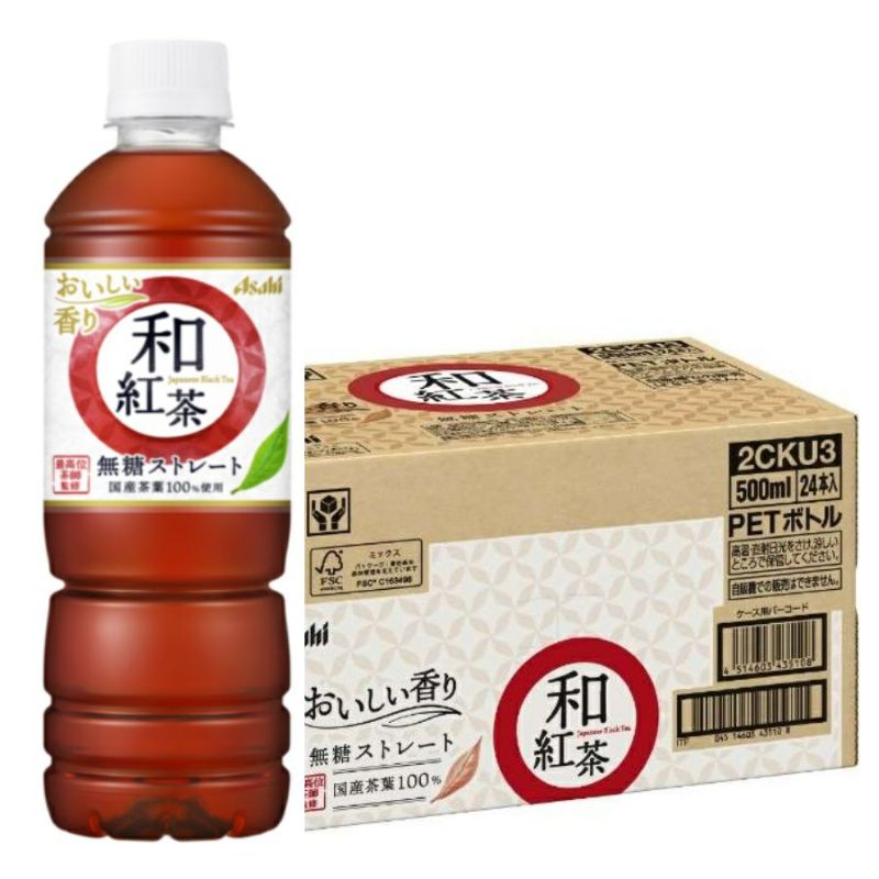 アサヒ飲料 和紅茶無糖ストレート 500ml 24本/ケース | 《公式》お酒の