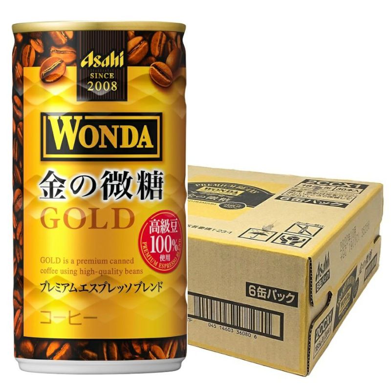 アサヒ飲料 ワンダ金の微糖 缶 185g 30本/ケース