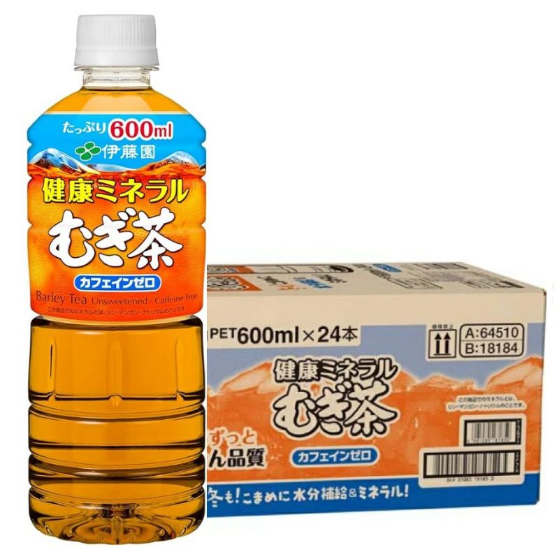 伊藤園 健康ミネラルむぎ茶 ペットボトル 600ml 24本/ケース