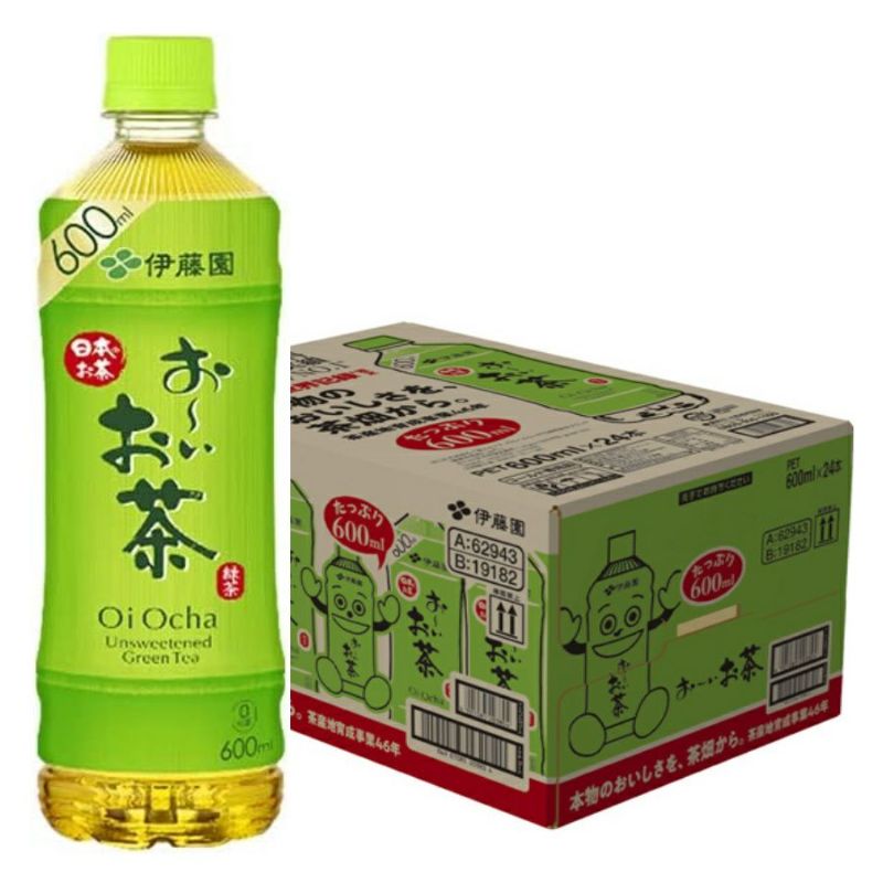 伊藤園 お～いお茶緑茶  ペットボトル 600ml 24本/ケース