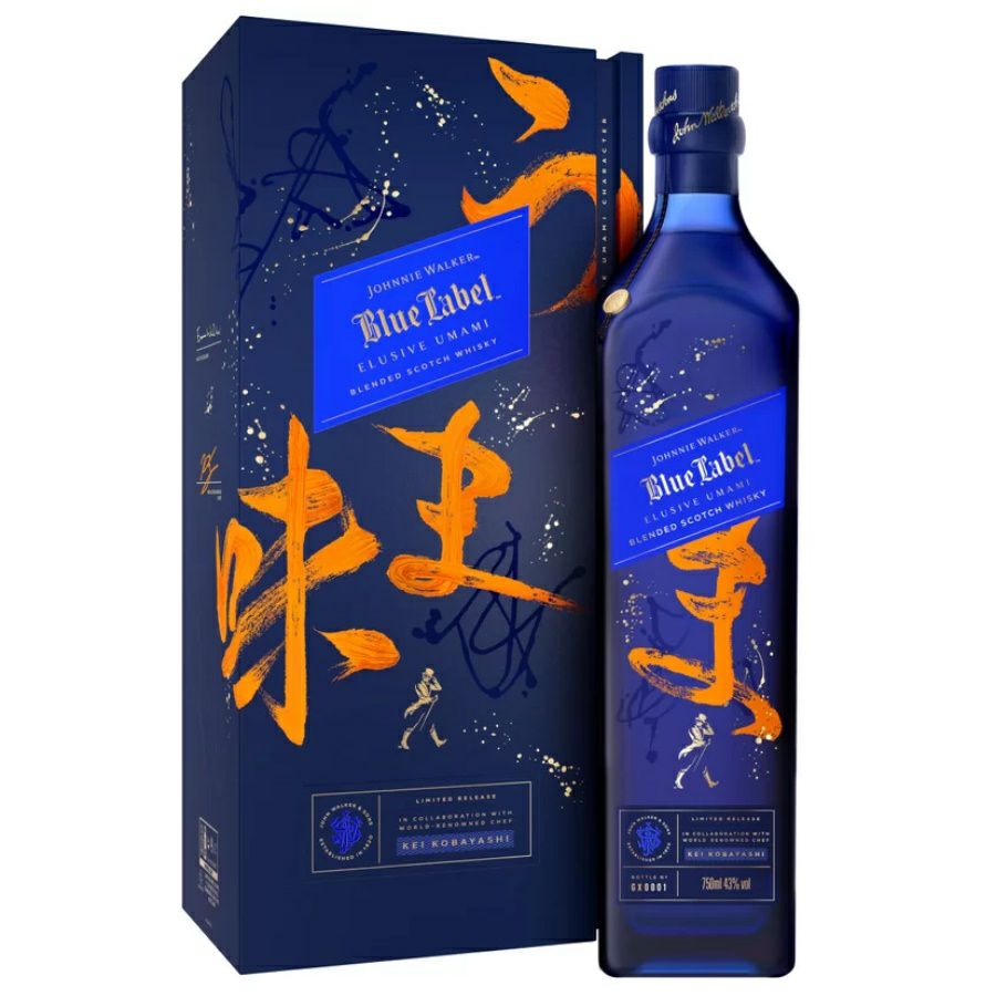 外箱未開封】Johnnie Walker スコッチウイスキー ブルーラベル くれよ